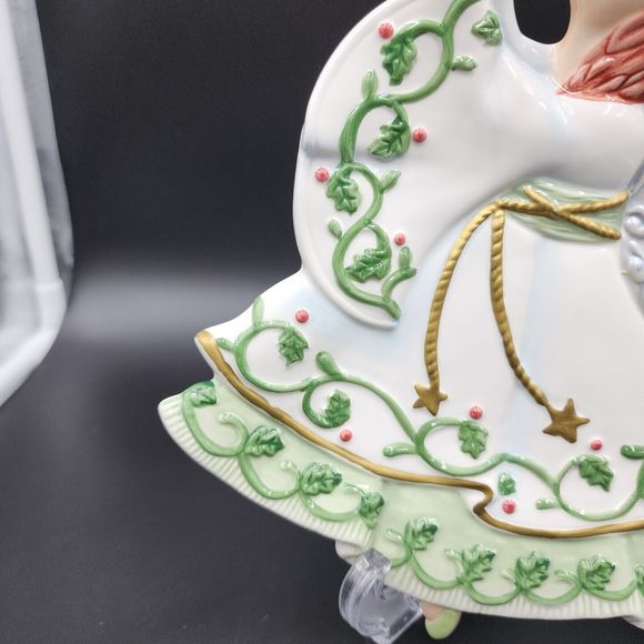 Fitz & Floyd Moon Beam Canapé Plate 2003 Christmas Angel Serving Snack Plate - Picture 6 of 10